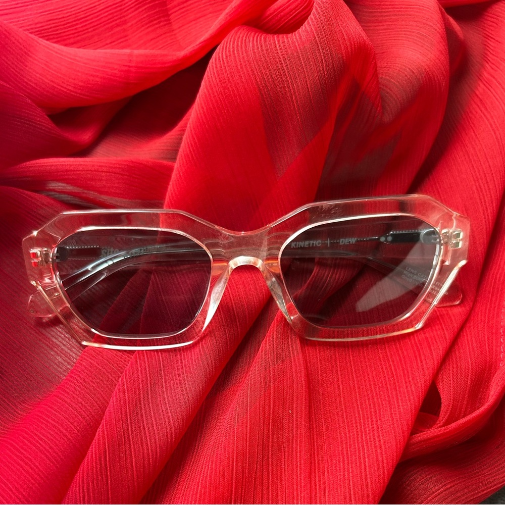 Sito Pink Transparent Sunglasses